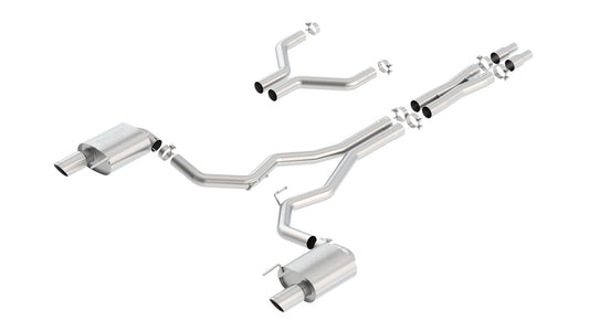 Borla 140629 S-Type Cat-Back 15-17 Ford Mustang GT 5.0L V8 MT/AT 3in pipe 4in tip