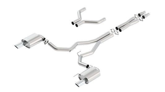 Borla 140630 Atak Cat-Back 15-17 Ford Mustang GT 5.0L V8 MT/AT 3in pipe 4in tip