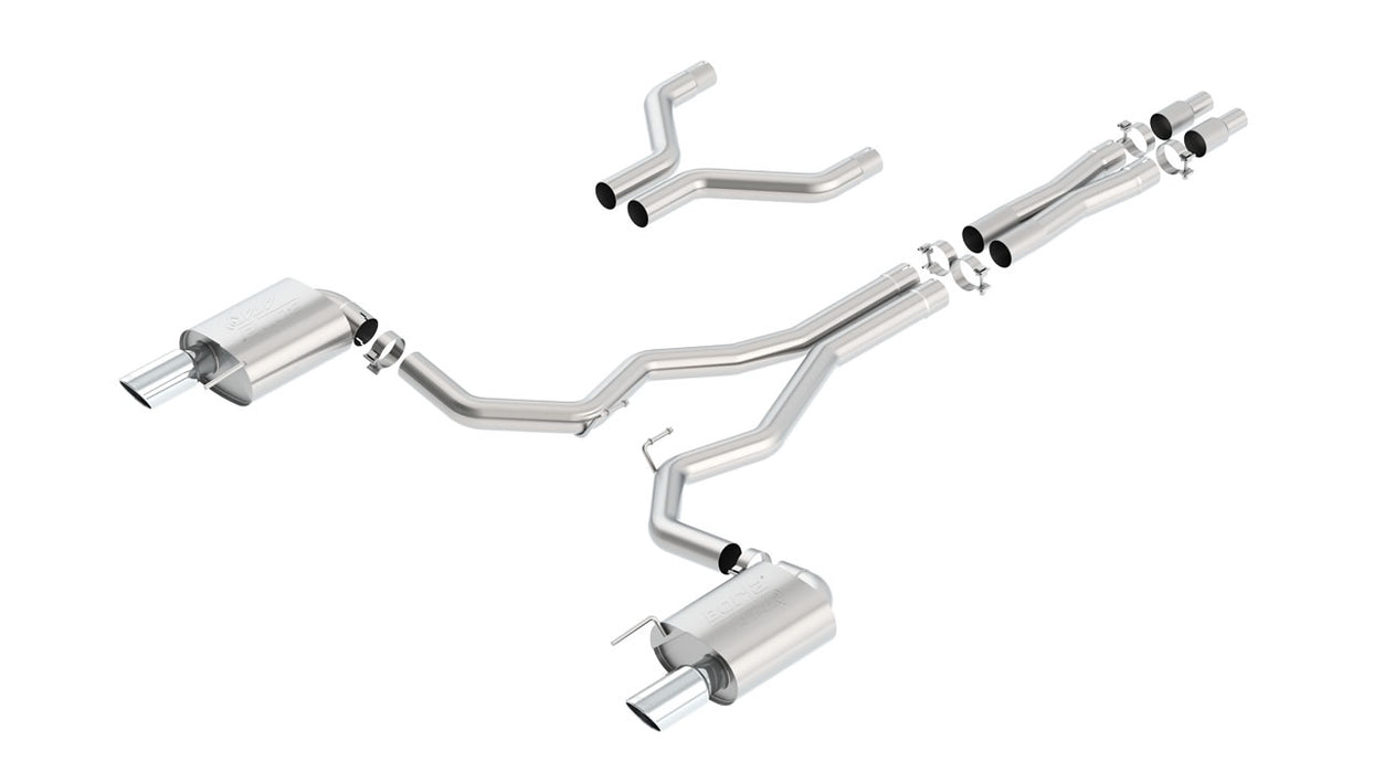 Borla 140630 Atak Cat-Back 15-17 Ford Mustang GT 5.0L V8 MT/AT 3in pipe 4in tip