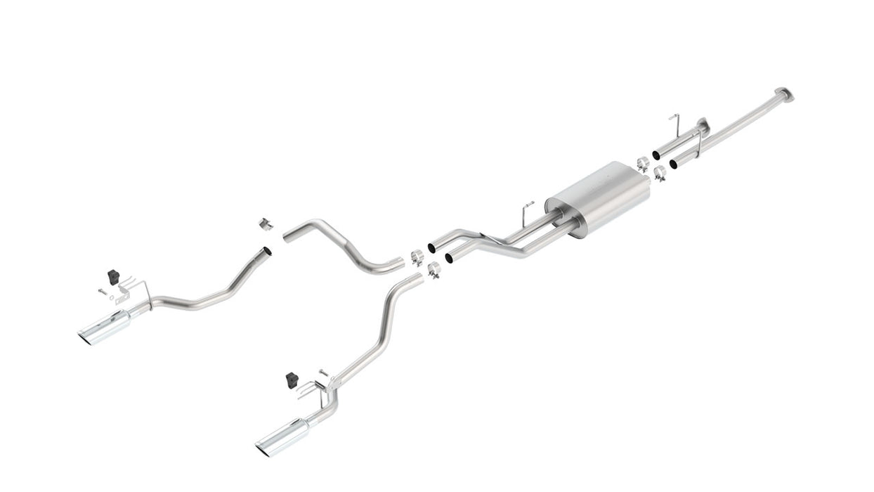 Borla 140638 14-15 Toyota Tundra 4.6L/5.7L Crew Max SB DC SB Touring Cat Back Exhaust Dual Split Rear Exit
