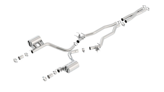 Borla 140641 2015 Dodge Challenger SRT/392 Hemi 6.4L V8 ATAK Catback Exhaust w/ Valves Factory Bezel