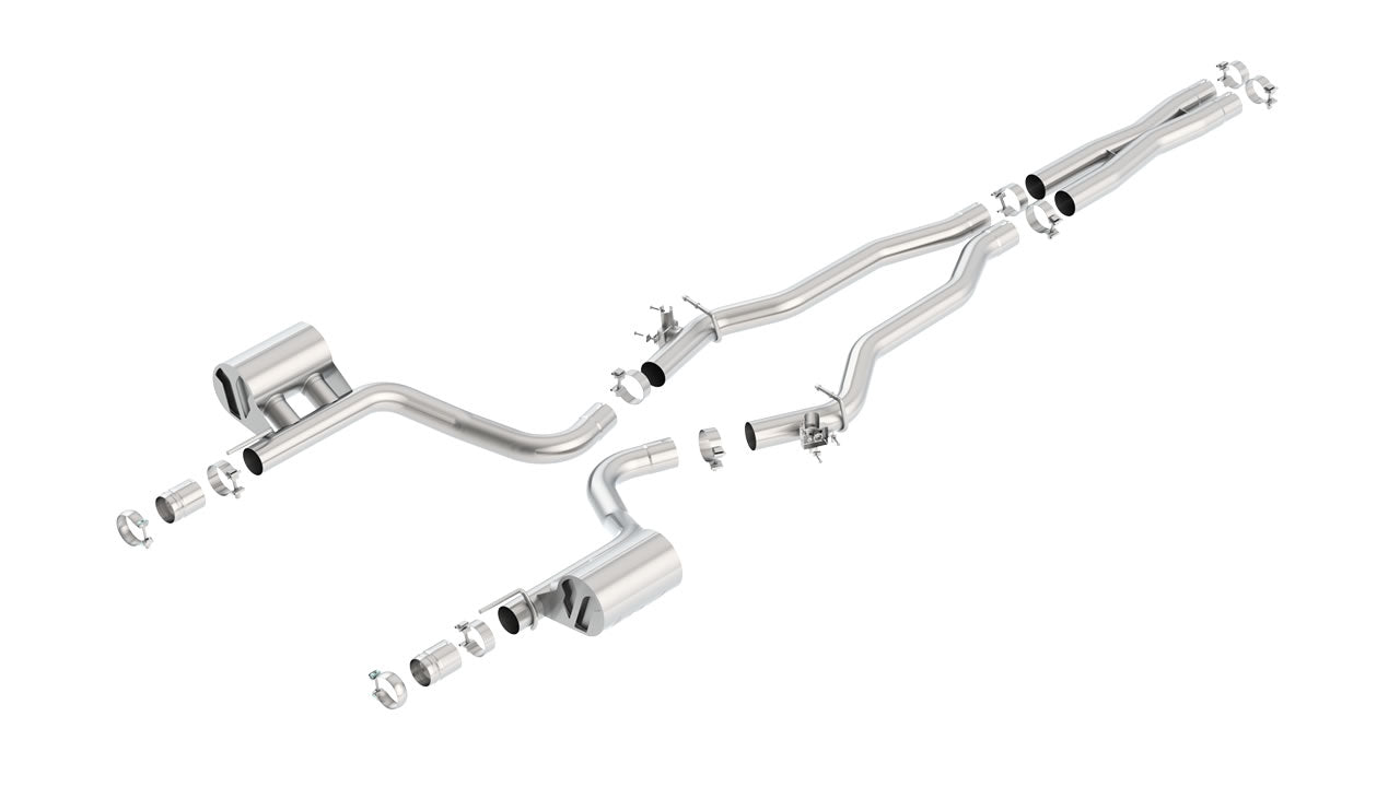 Borla 140648 15-16 Dodge Challenger Hellcat 6.2L V8 ATAK w/ Valve Simulator CB Exhaust Factory Valance