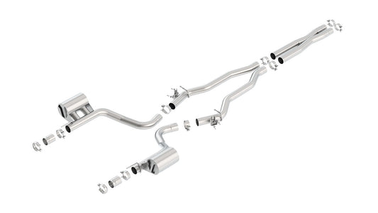 Borla 140669 15-16 Dodge Charger Hellcat 6.2L V8 ATAK Catback Exhaust w/ Valves No Tips Factory Valance