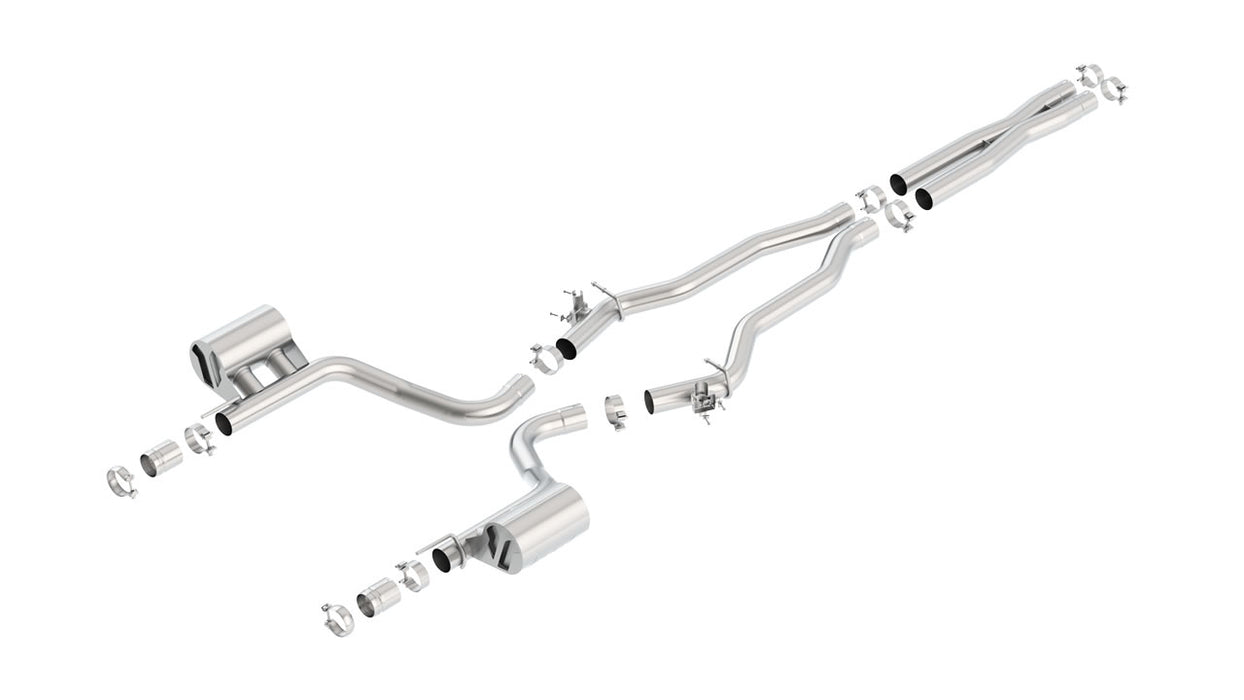Borla 140669 15-16 Dodge Charger Hellcat 6.2L V8 ATAK Catback Exhaust w/ Valves No Tips Factory Valance