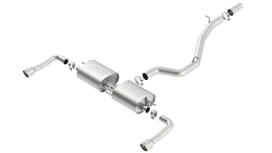 Borla 140682 14-16 Audi A3 Quattro 2.0L Turbo AT/MT RWD 4DR S-Type Cat-Back Exhaust Single Split Rear Exit