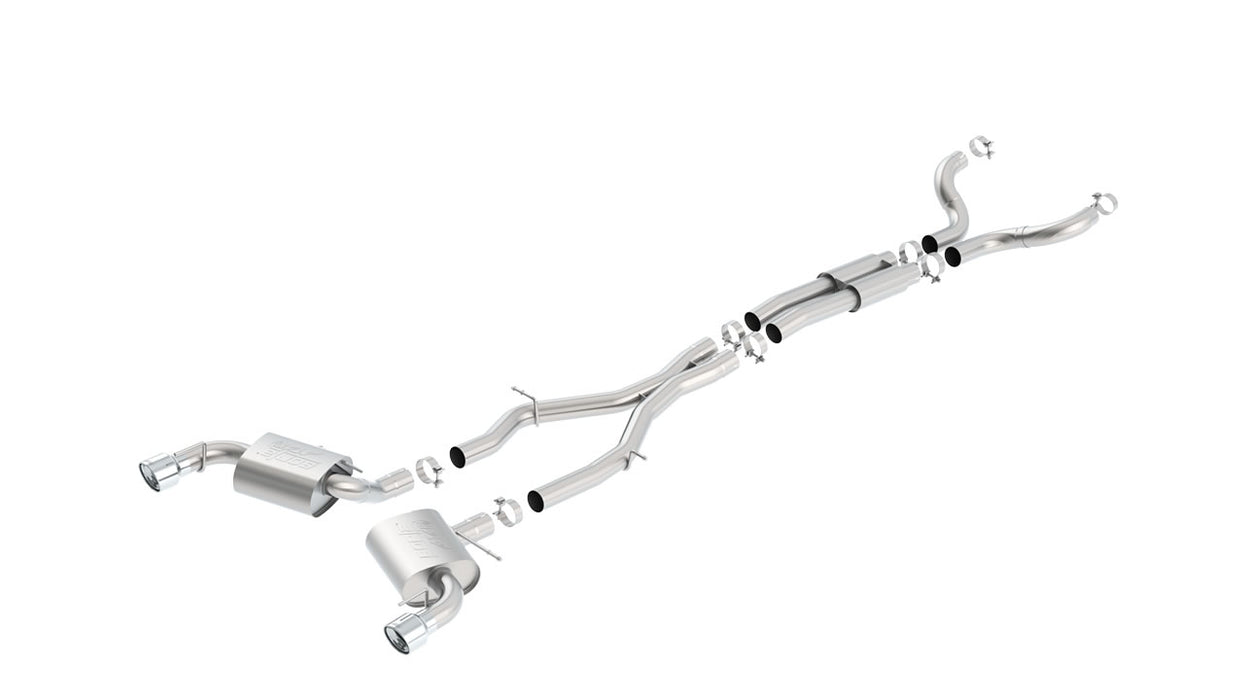 Borla 140690 16-17 Chevy Camaro SS 6.2L ATAK Catback Single Split Rear Exit Exhaust w/Single Tips