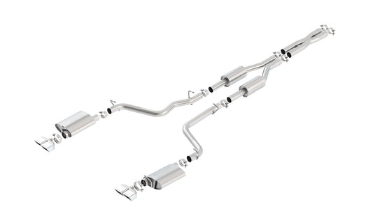 Borla 140707 09-14 Dodge Challenger R/T 5.7L RWD 2Dr. Dual Rctgl. Angle S-Type CB Exhaust - Rear Split Exit