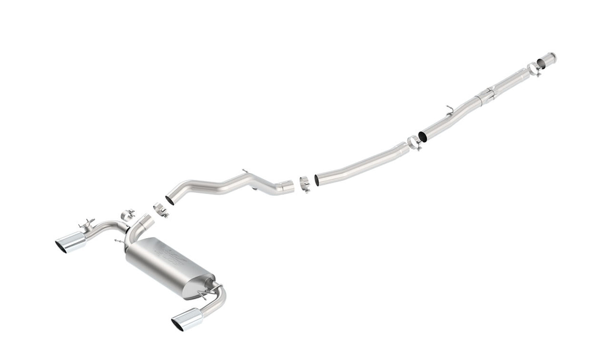 Borla 140730 16-17 Ford Focus RS 2.3L MT Round Angle-Cut Tips Split Rear Exit ATAK Catback Exhaust