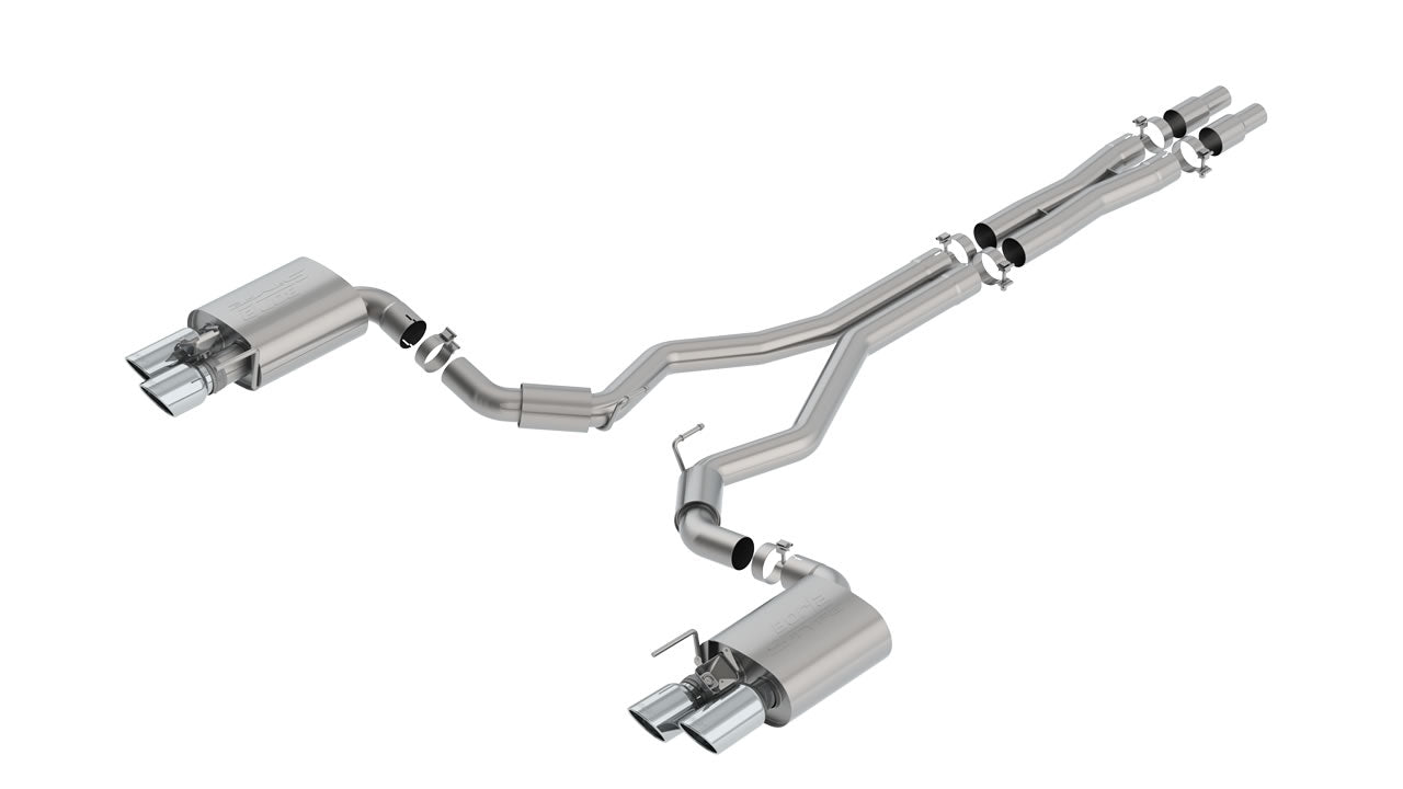 Borla 140742 2018 Ford Mustang GT 5.0L AT/MT 3in S-Type Catback Exhaust w/ Valves