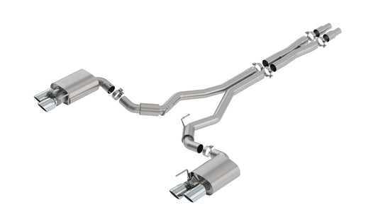 Borla 140742 2018 Ford Mustang GT 5.0L AT/MT 3in S-Type Catback Exhaust w/ Valves