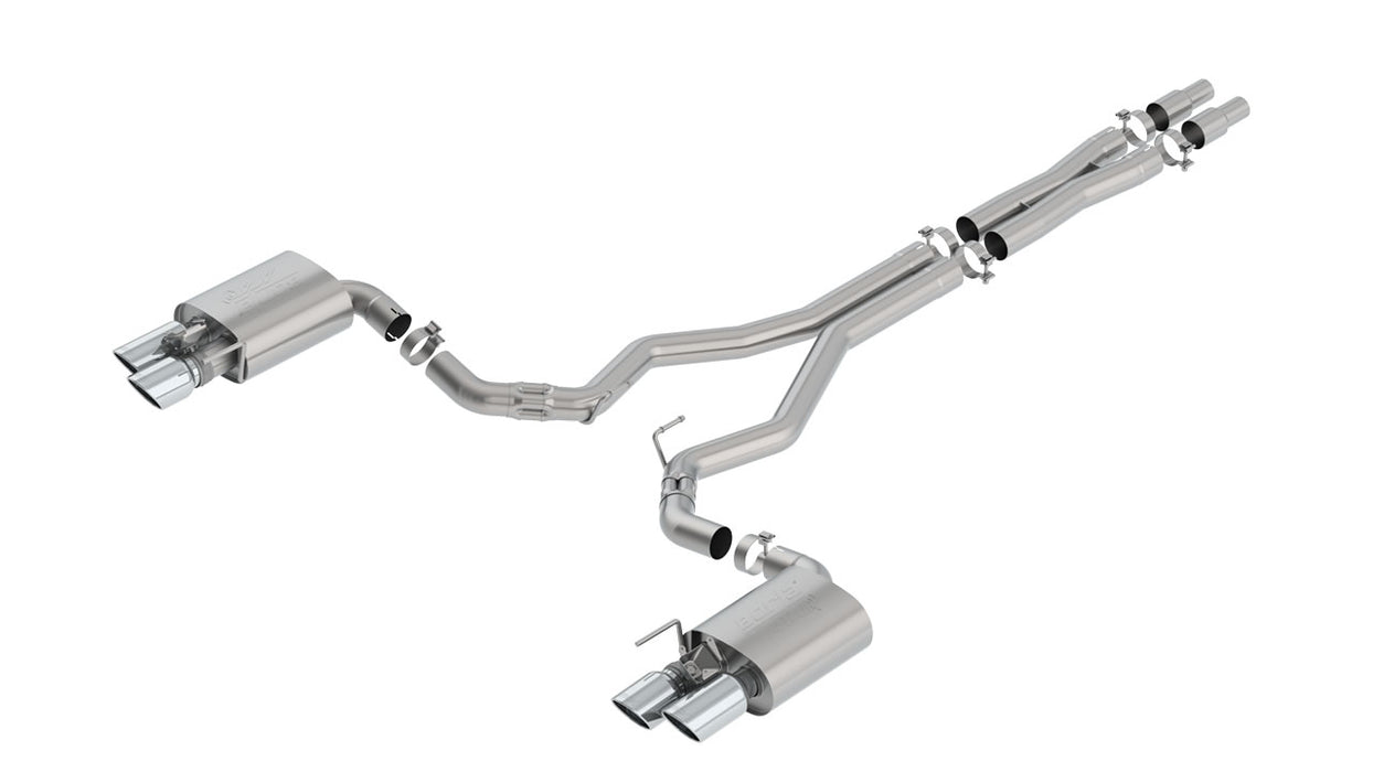 Borla 140743 2018 Ford Mustang GT 5.0L AT/MT 3in ATAK Catback Exhaust w/ Valves