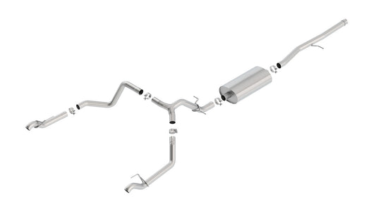 Borla 140767 2019 Chevy Silverado 1500 5.3L V8 CC SB 147.4in WB Touring Cat-Back (Use Fact Fascia Tips)