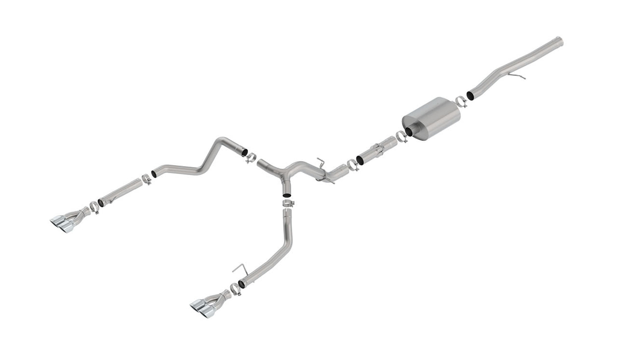 Borla 140784 19 Chevrolet Silverado/GMC Sierra 1500 6.2L SS ATAK Catback Exhaust - Square Chrome Tips