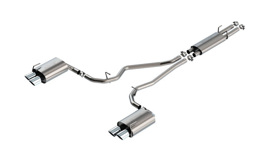 Borla 140820 2020 Ford Explorer ST 3.0L V6 2.25in S-type Exhaust - Chrome Tips