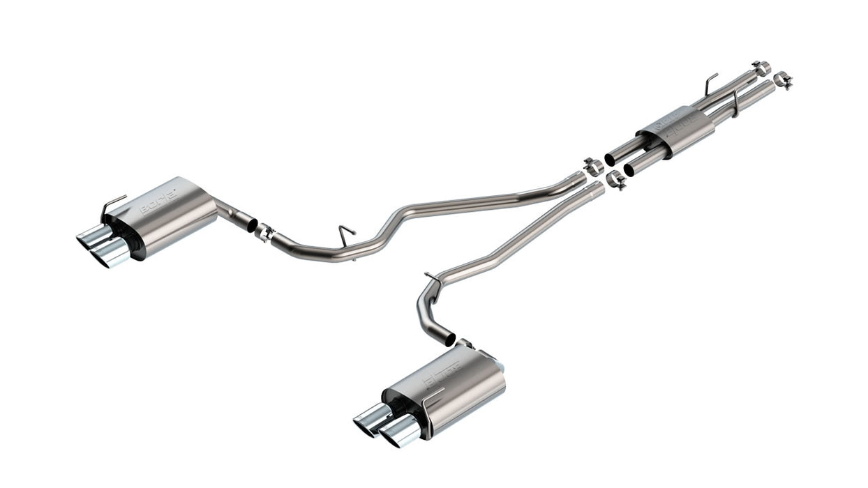 Borla 140821 2020 Ford Explorer ST 3.0L V6 2.25in ATAK Exhaust - Chrome Tips