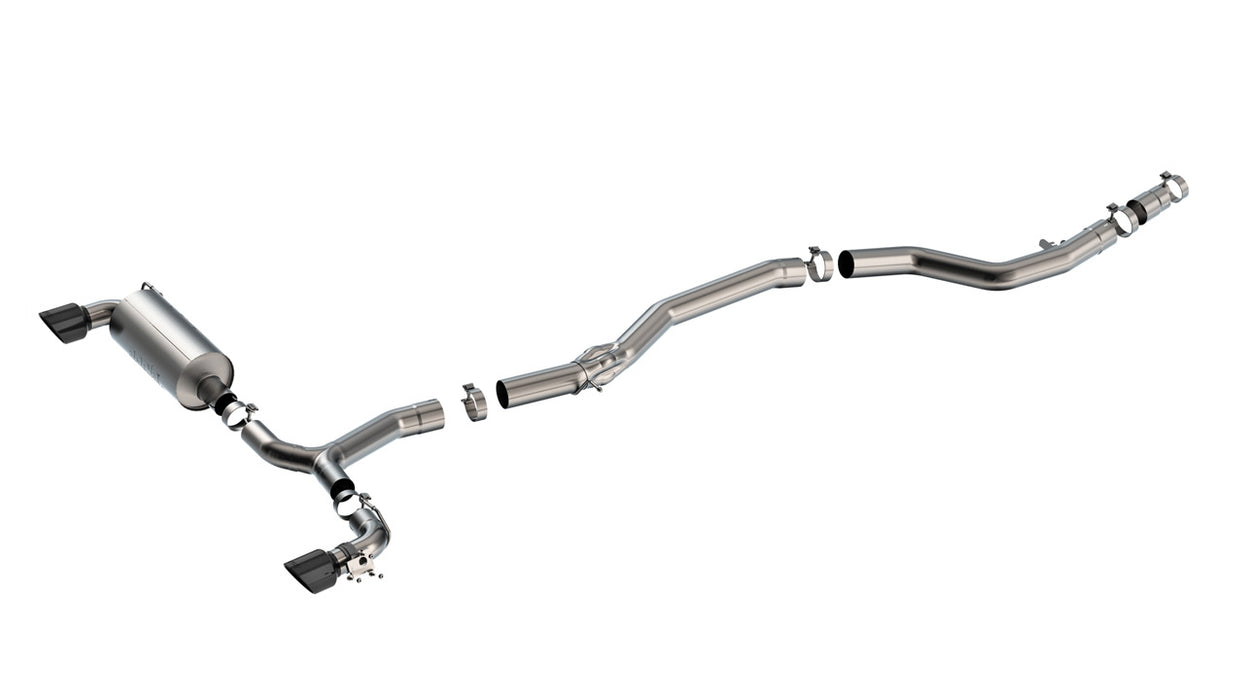Borla 140826BC 20-25 Toyota GR Supra ATAK Cat-Back Exhaust System w/ Black Chrome Tips