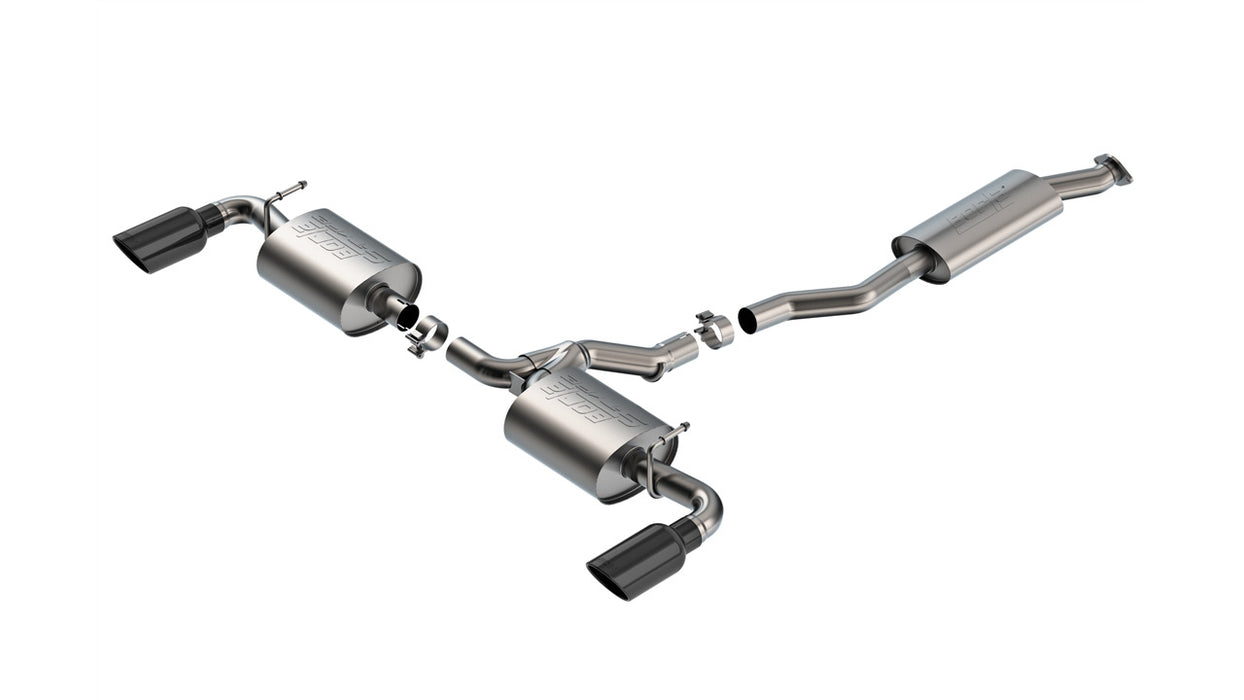 Borla 141009BC 19-25 Toyota RAV4 (excl. Hybrid) 2.25 S-Type Cat Back Exhaust - Black Chrome