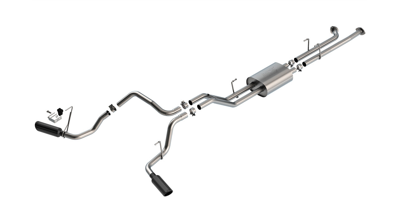 Borla 141022BC 07-08 Toyota Tundra 5.7L ATAK Cat-Back Exhaust - 4in Black Chrome