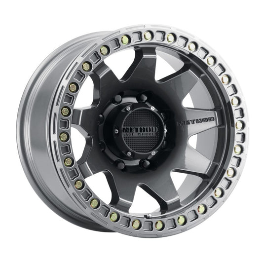 Method Wheels MR10879080844B Method MR108 17x9 -44mm Offset 8x6.5 130.81mm CB Gloss Titanium w/BH-H24125-38 Wheel