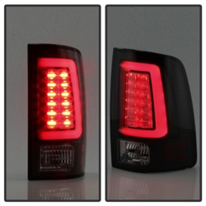 SPYDER 5084033 Spyder 09-16 Dodge RAM 1500 Light Bar LED Tail Lights - Black Smoke ALT-YD-DRAM09V2-LED-BSM
