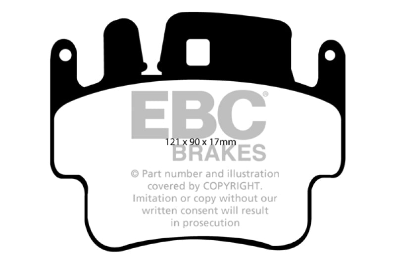 EBC DP41514R 98-05 Porsche 911 (996) (Cast Iron Rotor only) 3.4 Carrera 2 Yellowstuff Front Brake Pads