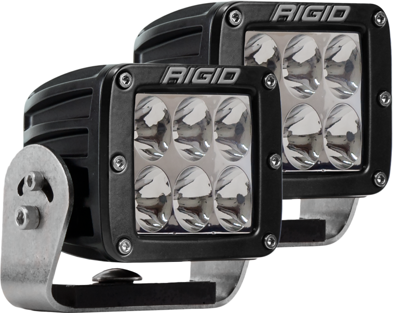 Rigid Industries 522313 D2 HD Black- Driving - Set of 2