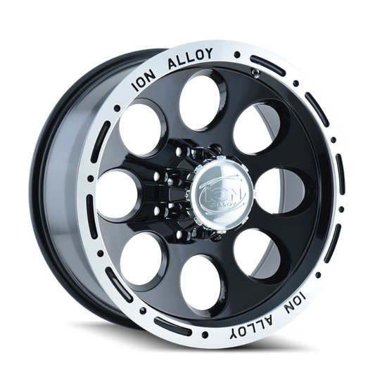 ION Wheels 174-7973B ION Type 174 17x9 / 5x127 BP / 0mm Offset / 83.82mm Hub Black/Machined Wheel