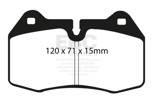 EBC DP51644NDX 03-04 Infiniti G35 3.5 (Manual) (Brembo) Bluestuff Front Brake Pads