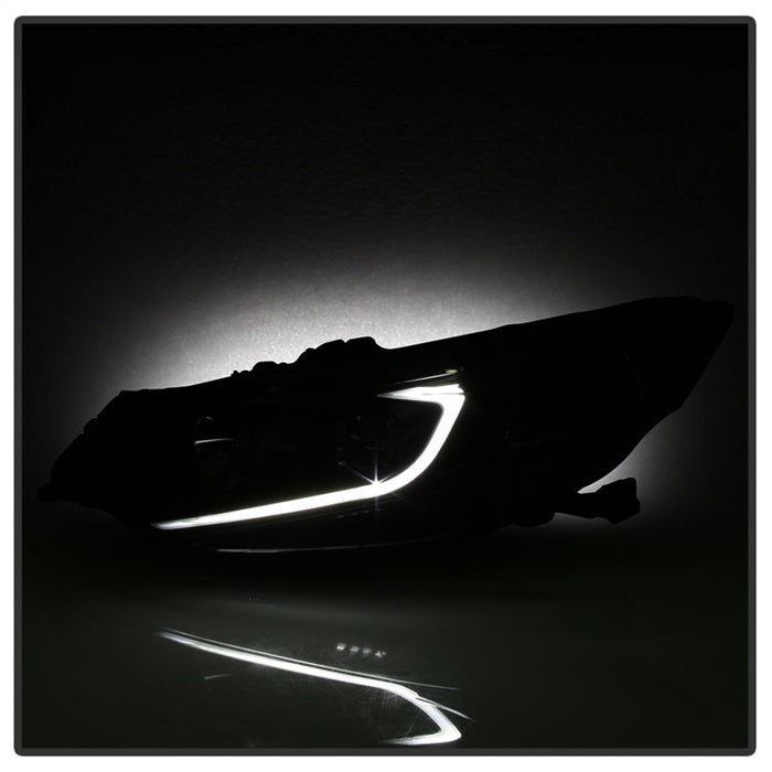 SPYDER 9042218 xTune 09-14 Acura TSX Projector Headlights - Light Bar DRL - Black (PRO-JH-ATSX09-LB-BK)