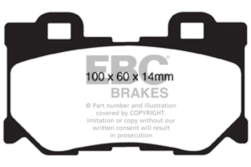 EBC DP41824R 08-13 Infiniti FX50 5.0 Yellowstuff Rear Brake Pads