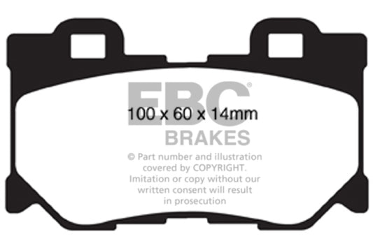 EBC DP41824R 08-13 Infiniti FX50 5.0 Yellowstuff Rear Brake Pads