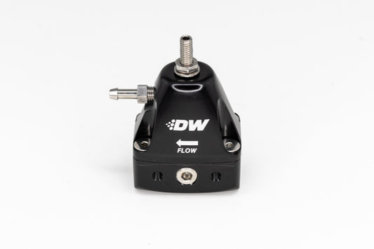 DeatschWerks 6-1001-FRB DWR1000iL In-Line Adjustable Fuel Pressure Regulator - Black