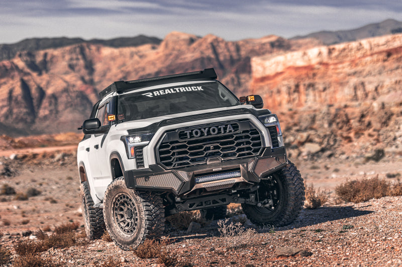 Go Rhino 5933120T 19-21 Toyota Tundra CrewMax Ceros Low Profile Roof Rack - Tex. Blk
