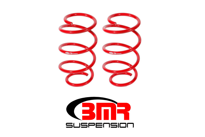 BMR Suspension SP087R BMR 15-17 S550 Mustang Front Drag Version Lowering Springs - Red