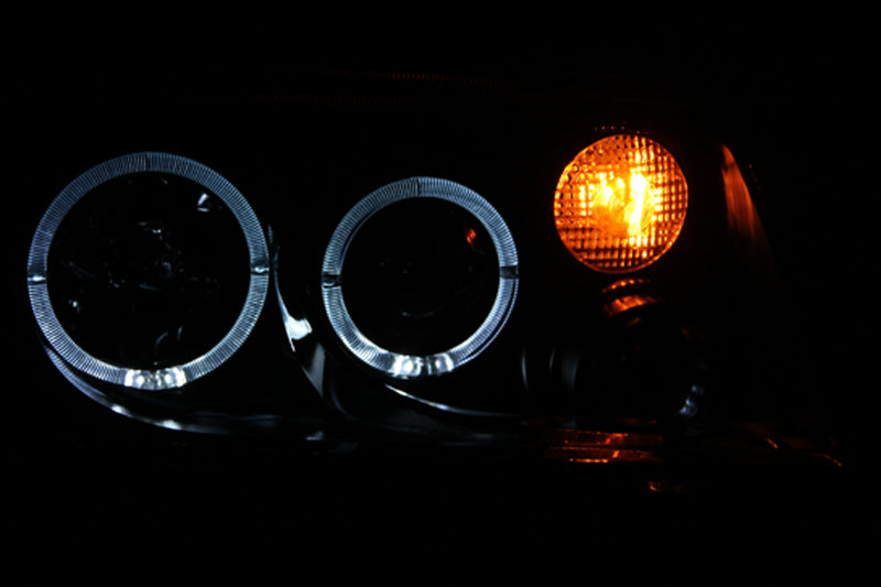 ANZO 121369 1999-2005 Volkswagen Jetta Projector Headlights w/ Halo Black (CCFL)