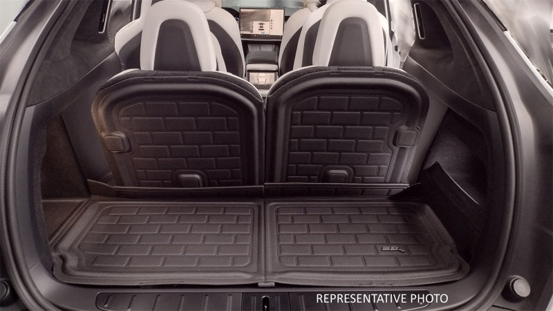 3D MAXpider Q1RI0011309 22-23 Rivian R1S Kagu Black 3Rd Row Seat Back Protector