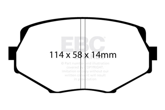 EBC DP51002NDX 94-01 Mazda Miata MX-5 Bluestuff Front Brake Pads