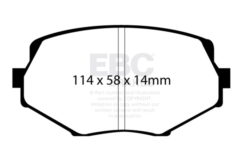 EBC DP31002C 94-01 Mazda Miata MX5 1.8 Redstuff Front Brake Pads