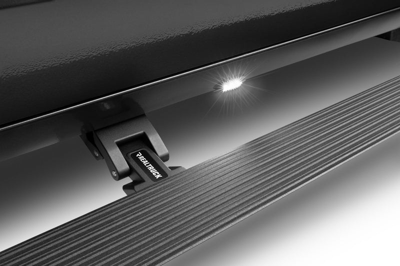 Go Rhino 20404887PC RealTruck 19-25 Chevy Silverado 1500 CC 4dr VoltStep Electric Running Board Kit - Tex. Blk