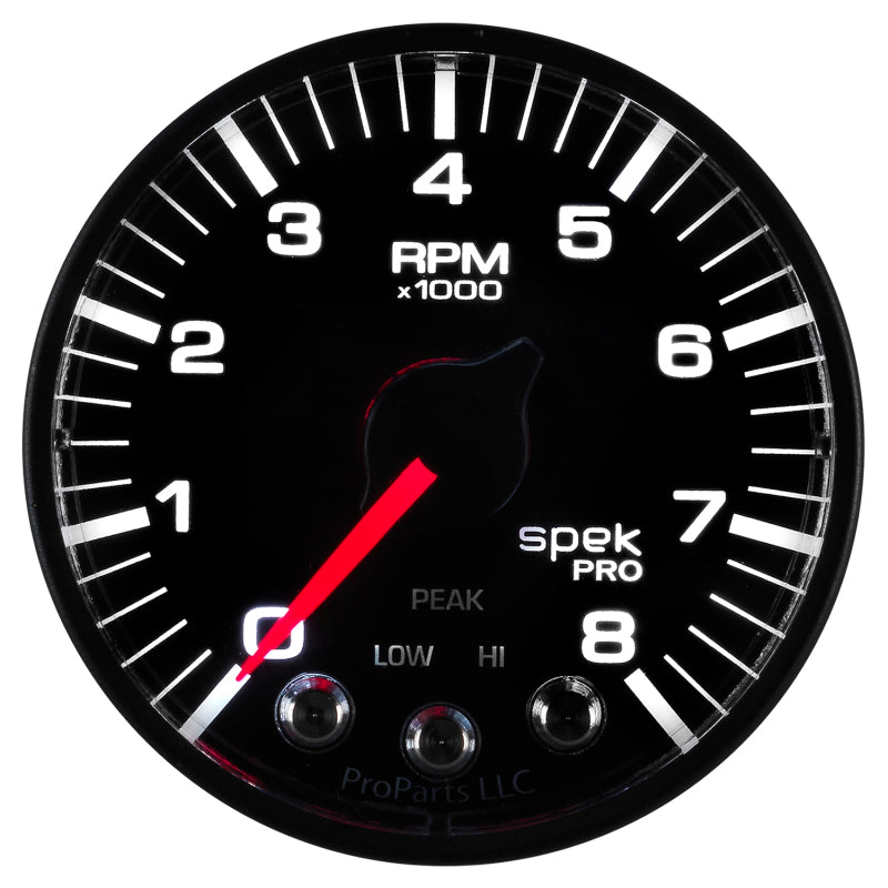 Autometer ATMP334328 Spek-Pro 2-1/16 Tach w/ Shift Light & Peak Mem.