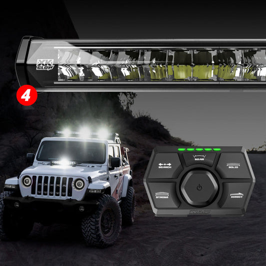 XKGLOW XK-SAR360-2222 XK Glow SAR360 Light Bar Kit Emergency Search and Rescue Light System (4) 36In