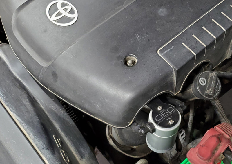 J&L 3107D-C 05-24 Toyota 4Runner 4.0L Driver Side Oil Separator 3.0 - Clear Anodized