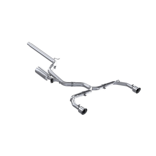 MBRP S4617304 2022 Volkswagen Golf GTI MK8 T304 SS 3in Cat-Back Exhaust 2.5in Dual Split Rear w/ SS Tips