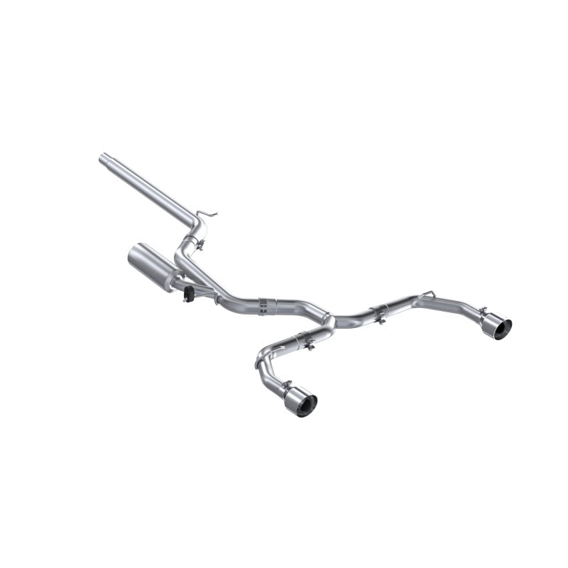 MBRP S4617304 2022 Volkswagen Golf GTI MK8 T304 SS 3in Cat-Back Exhaust 2.5in Dual Split Rear w/ SS Tips
