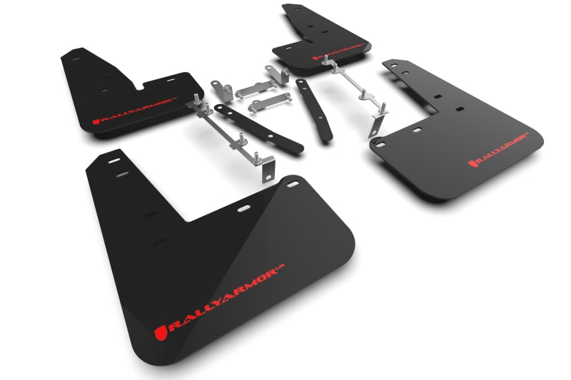 Rally Armor MF89-UR-BLK-RD 23-25 Toyota GR Corolla Black UR Mud Flap w/Red Logo