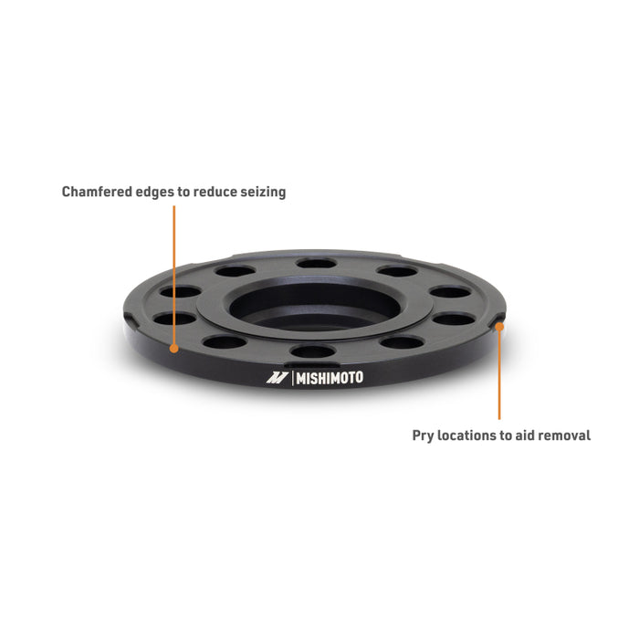 Mishimoto MMWS-014-120BK Wheel Spacers - 5x120 - 72.6 - 12 - M14 - Black