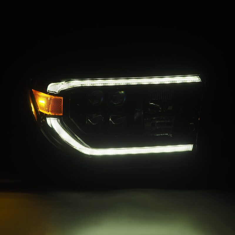 AlphaRex 880820 07-13 Toyota Tundra NOVA LED Proj Headlights Alpha-Black w/Activ Light/Seq Signal/DRL