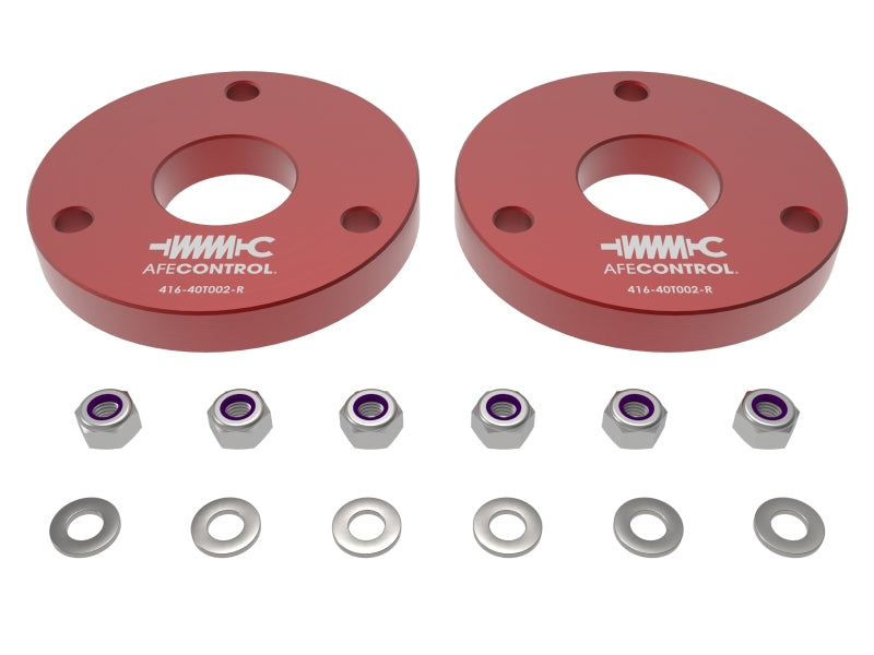 aFe 416-40T002-R CONTROL 23-24 Chevrolet Colorado ZR2 / GMC Canyon AT4X L4 2.7L (t) 1.25in Leveling Kit - Red