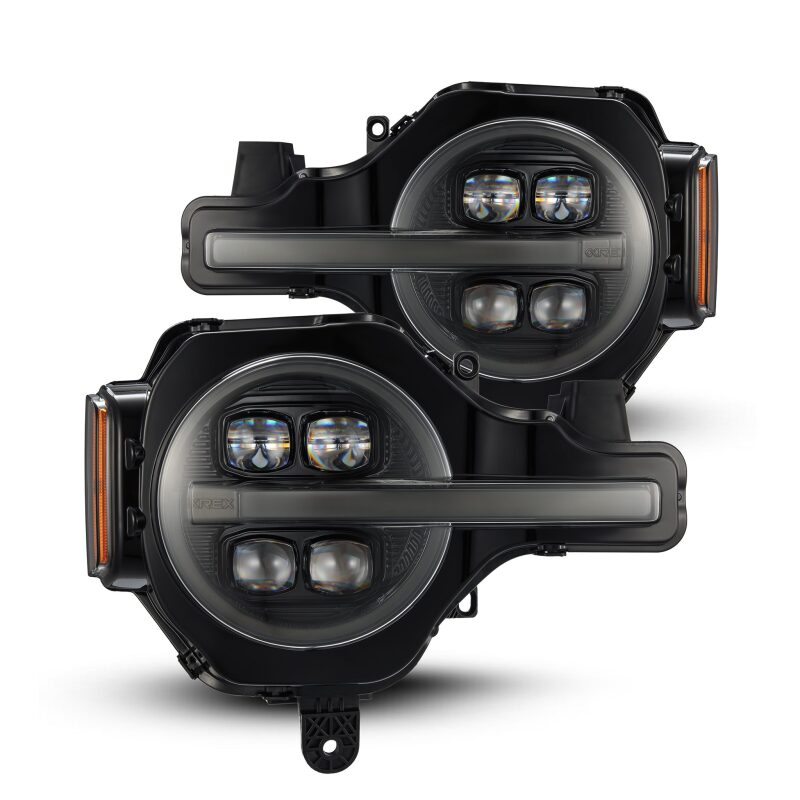 AlphaRex 880259 21-23 Ford Bronco NOVA LED Proj Headlights Alpha-Black w/Activ Light/Seq Signal/DRL