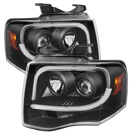 SPYDER 5079503 Spyder Ford Expedition 07-13 Projector Headlights Light Tube DRL Blk PRO-YD-FE07-LTDRL-BK